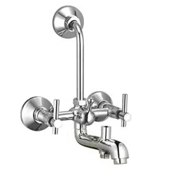 IRIS Terrim Brass 3-in-1 Wall Mixer with Provision for Overhead Shower &a; 125mm Long Bend Pipe-picture-27