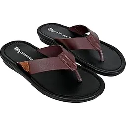 irnado Genuine Leather Men Thong Strap Padded Flip Flop Sandal Airmax Sole Anti Skid Outdoor Casual Summer Beach Comfortable Walking V - Strap Slipper Dailywear-picture-47