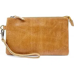 irnado Genuine Vintage Tan Leather Tarvel Kit, Cosmetic, Makeup and Toiletries Pouch, Pencil Case for School, University Or Work with Hanging Hook 5 x 9 Inches Essential Bag for Men and Women-picture-32