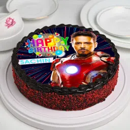 Iron Man Bday Poster Cake-picture-28