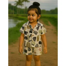 IRSIA Girls Printed Linen Clothing Set-picture-17