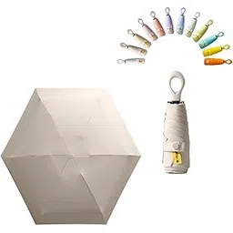 isabrella Mini Sun Travel Umbrella Ring handle Coating Layer Fabric Compact Folding Purse Umbrella, Lightweight Small Portable Backpack, Rain Sun, Blocking, Anti UPF 50 UV Protection 99.9% Men Women Kids-picture-21