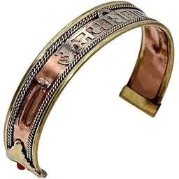 ishaspirituals copper kada for men pure original | Om Namah Shivay Pure Ashtadhatu Healing om namah shivay bracelet Free Size Kada Men Women-picture-21