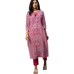 ishin Women Cotton Regular Fit Pure Kurta-picture-10