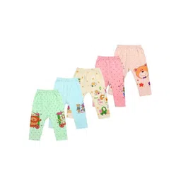 ISHRIN Infants Pack Of 5 Printed Cotton Track Pants-picture-16