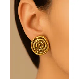 ISHTAARA Gold-Plated Stainless Steel Earrings-picture-14
