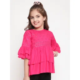 Ishti Floral Print Keyhole Neck Top-picture-53