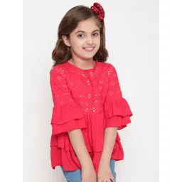 Ishti Floral Print Keyhole Neck Top-picture-28