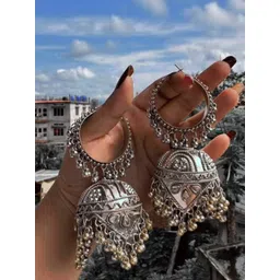 ISLANA Circular Jhumkas Earrings-picture-19