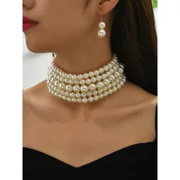 ISLANA White Alloy Jewellery Set-picture-32