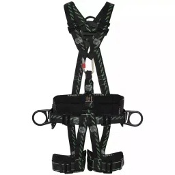ISSAFE Hulk Series 2.29 Kg Black & Green Full Body Harness, ISF-100 (Pack of 5)-picture-19
