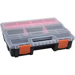 Istara Portable Multi Grid Resistant Screw Tools Parts Storage Box Container with Removable Dividers of Small Tools, Hardware, Screws, Bolts, Nails, Beads-image-17