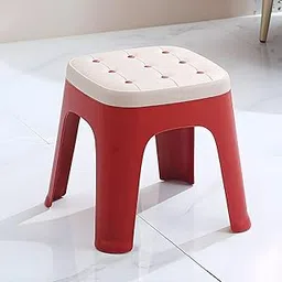 Unbreakable Plastic Stool, Children's Non Slip Strong Built Stools, Plastic Stool Household, Portable, Durable, Strong Bearing Capacity for Home Livingroom, Office-image-48
