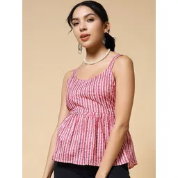 Istyle Can Women Geometric Printed Scoop Neck Cotton Top-picture-27