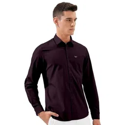 ISUEL FAB Men Purple Cotton Solid Casual Shirt-picture-35