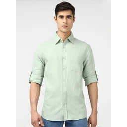 ISUEL FAB Men Solid Cotton Casual Shirt image 1