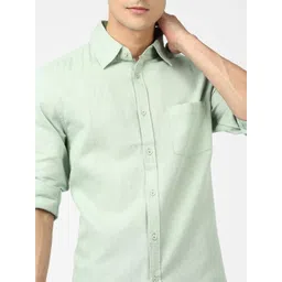 ISUEL FAB Men Solid Cotton Casual Shirt image 5