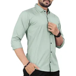ISUEL FAB Men Solid Cotton Casual Shirts-picture-11