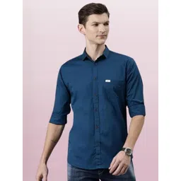ISUEL FAB Men Teal Cotton Solid Casual Shirts-picture-23