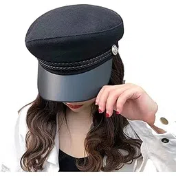 isweven 2022 New All Season Fashion Women's Cotton hat British Style Adjustable Rope Beret Newsboy Female Visor caps (8101)-picture-29