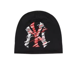 iSWEVEN Black & White Printed Beanie-picture-27