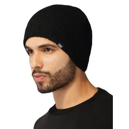iSWEVEN Black Slouchy Beanie image 1