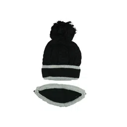 iSWEVEN Unisex Black & Grey Beanie-picture-17