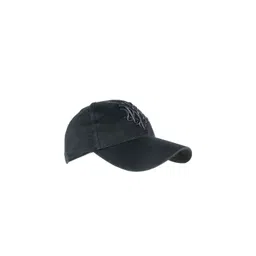 iSWEVEN Unisex Black & Grey Embroidered Snapback Cap-picture-33