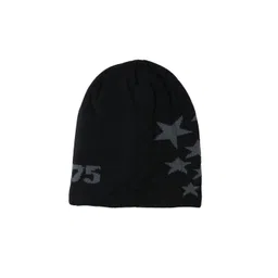 iSWEVEN Unisex Black & Grey Printed Beanie-picture-20