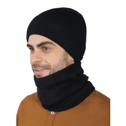 iSWEVEN Unisex Black Beanie-picture-33