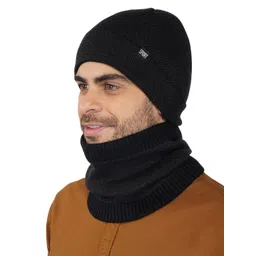 iSWEVEN Unisex Black Beanie-picture-34