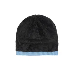 iSWEVEN Unisex Grey & Black Beanie image 5