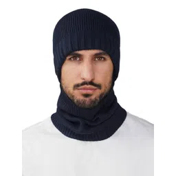 iSWEVEN Unisex Self Design Woollen Balaclava-picture-27