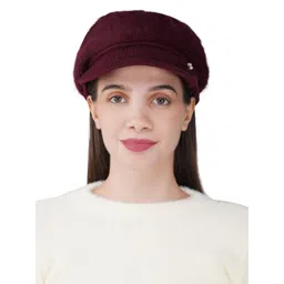 iSWEVEN Unisex Self Design Woollen Beanie-picture-33