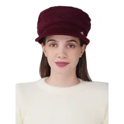 iSWEVEN Unisex Self Design Woollen Beanie-picture-17