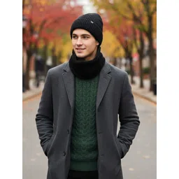 iSWEVEN Unisex Woollen Beanie-picture-30