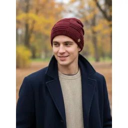 iSWEVEN Unisex Woollen Beanie-picture-12