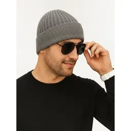 iSWEVEN Unisex Woollen Beanie image 1