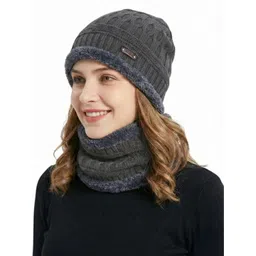 iSWEVEN Unisex Woollen Beanie image 4
