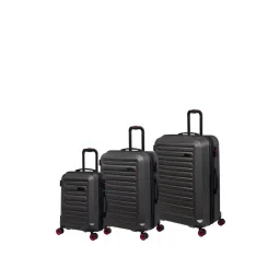It luggage Oscillate Grey 8 Wheel Large Checked Luggage - Set of 3-picture-129