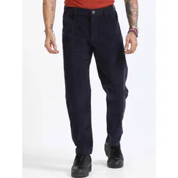 Italian Colony Men Tailored Tapered Fit Corduroy Trousers-picture-18