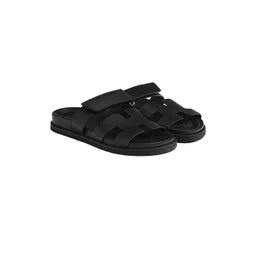 ITALIAN SHOES CO Unisex Black Flip Flops-picture-27