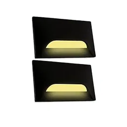 Italic Black 3&4 Modular Western LED Foot Light Convertible Under Cabinet Light, Soft White Outdoor Deck Wall Recessed Foot Stair Nosing Light (Yellow(W.W.), Pack of 2)-picture-13