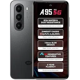 itel A95 5G+ AI Smartphone | 6GB RAM + 128GB ROM | D6300 5G Processor | IP54 Dust & Water Resistant| 6.7" HD+ Punch Hole 120Hz Display Refresh Rate |5 Yr Fluency Experience | 50MP | Shadow Black-picture-27