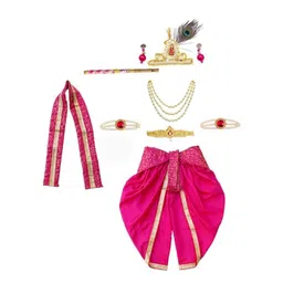 itsmycostume Print Satin A-Line Dress-picture-41