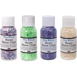 Itsy Bitsy Natural Stone Chips (100gm x 4 Bottle) - Snow Rose, Lime Crush, Citrus Candy, Berry Blend-picture-10
