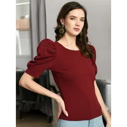 IUGA Puff Sleeve Top image 2