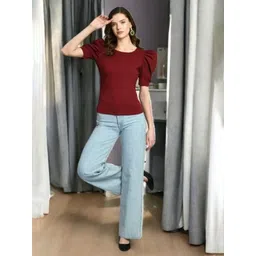 IUGA Puff Sleeve Top image 3