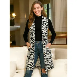 IUGA Women Animal Printed Longline Shrug-picture-19