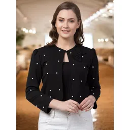 IUGA Women Embellished Button Shrug-picture-37